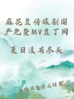 麻花豆传媒剧国产免费MV豆丁网