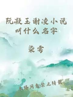 阮凝玉谢凌小说叫什么名字