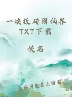 一块板砖闯仙界TXT下载