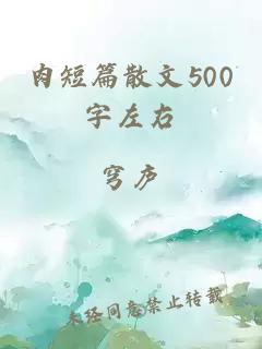 肉短篇散文500字左右