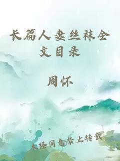 长篇人妻丝袜全文目录