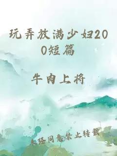 玩弄放满少妇200短篇