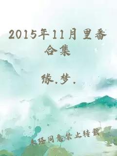 2015年11月里番合集