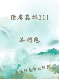 隋唐英雄111