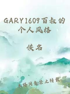 GARY1609百叔的个人风格