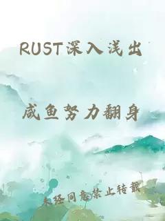 RUST深入浅出