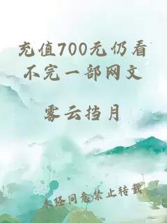 充值700元仍看不完一部网文