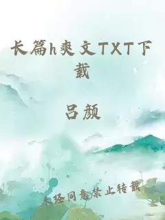 长篇h爽文TXT下载