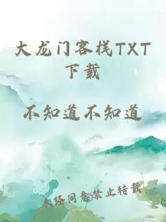 大龙门客栈TXT下载