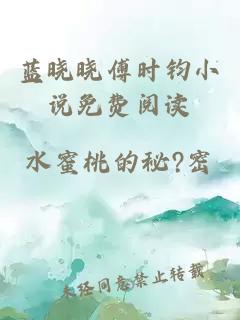 蓝晓晓傅时钧小说免费阅读