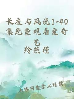 长夜与风说1-40集免费观看爱奇艺