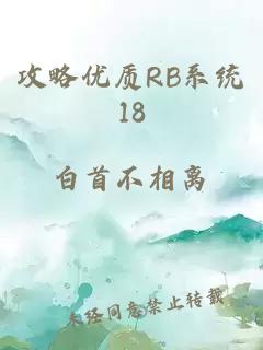 攻略优质RB系统18