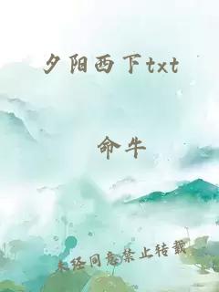 夕阳西下txt