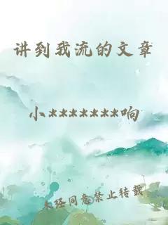 讲到我流的文章