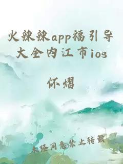 火辣辣app福引导大全内江市ios