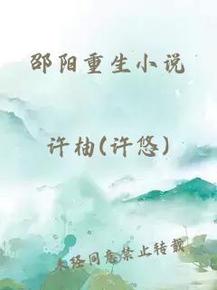 邵阳重生小说