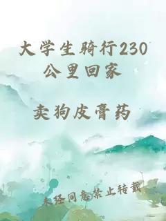 大学生骑行230公里回家